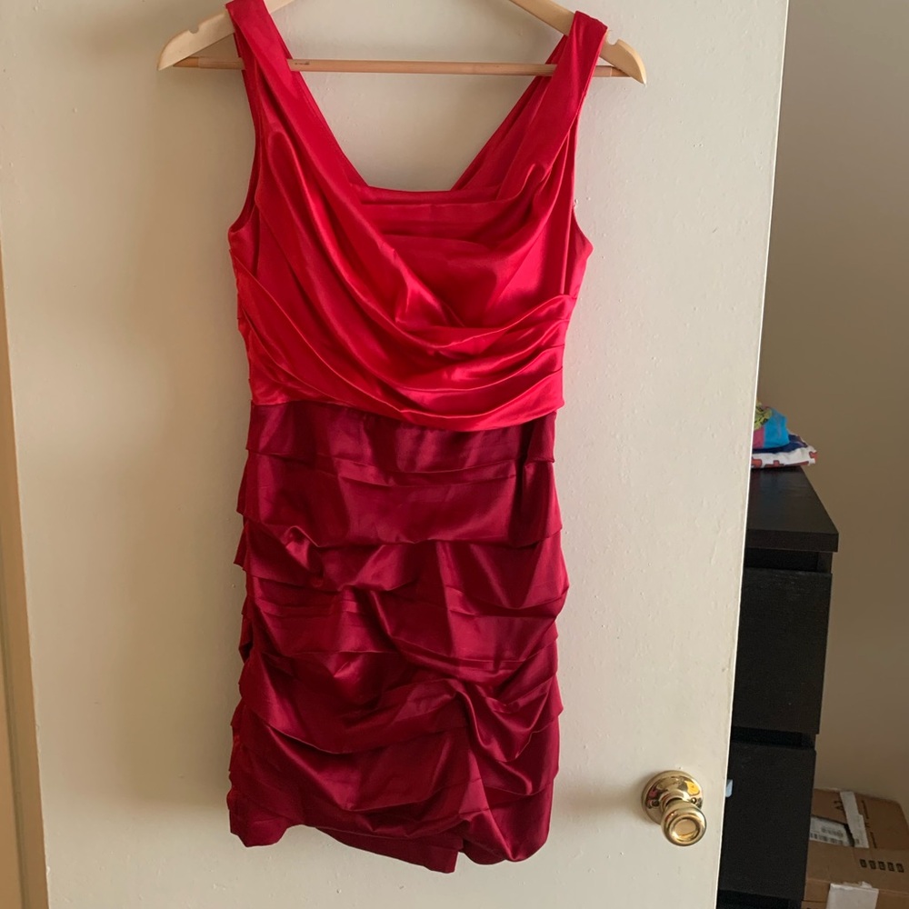 Express Rouched Two Tone Dress
